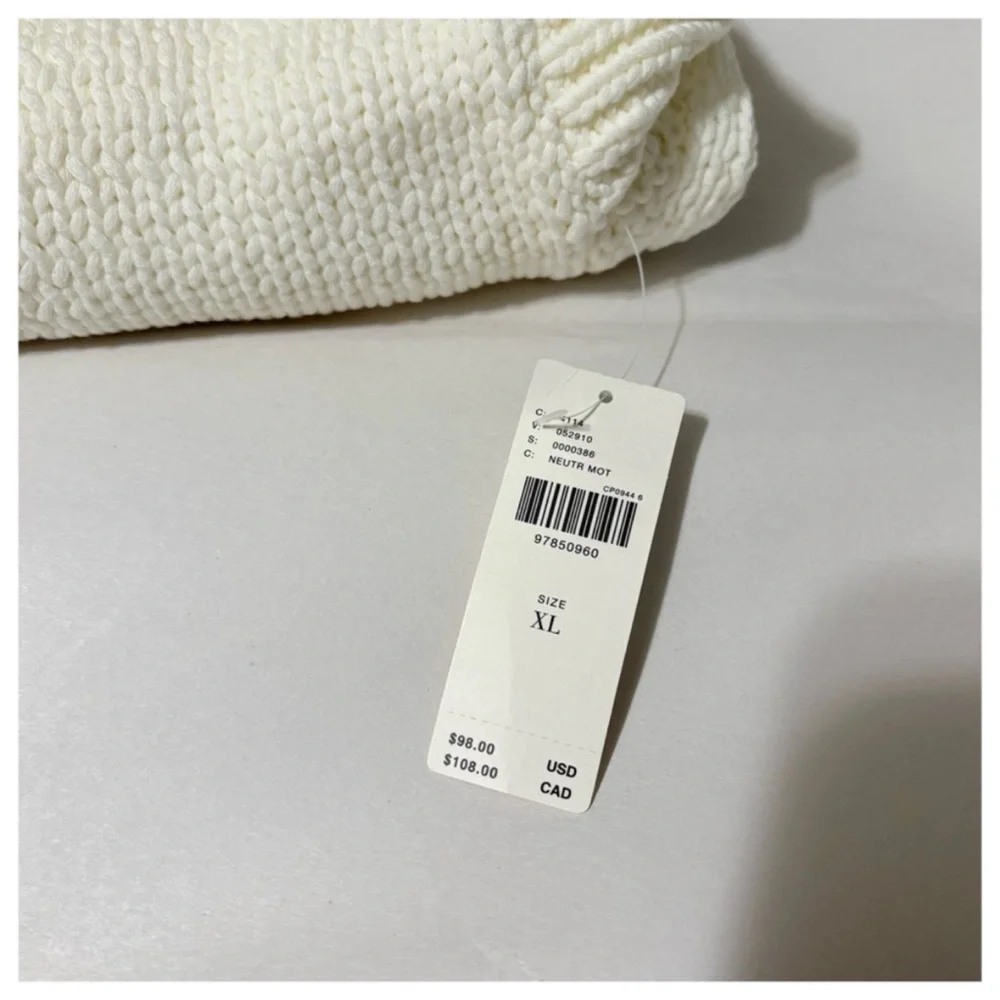 NWT Anthropologie Maeve The Pippa Crew-Neck Strawberry Sweater Cap-Sleeve XL - Picture 8 of 14